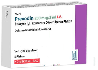 PREXODIN 200 MCG / 2 ML IV INFUZYON ICIN KONSANTRE COZELTI ICEREN 5 FLAKON